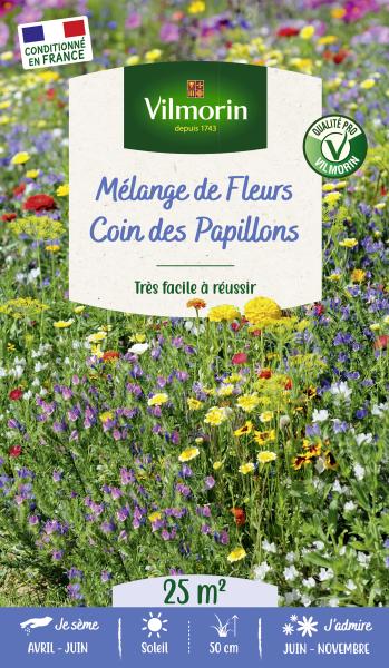 Mélanges de fleurs - Coin des Papillons - 25 M² - Mélange de fleurs - PACKAGING_RECTO